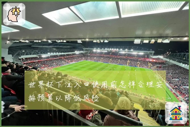 世界杯下注入口使用前怎样合理安排预算以降低风险