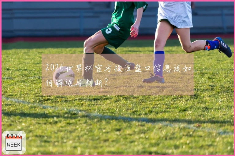 2026世界杯官方投注盘口信息该如何解读与判断？